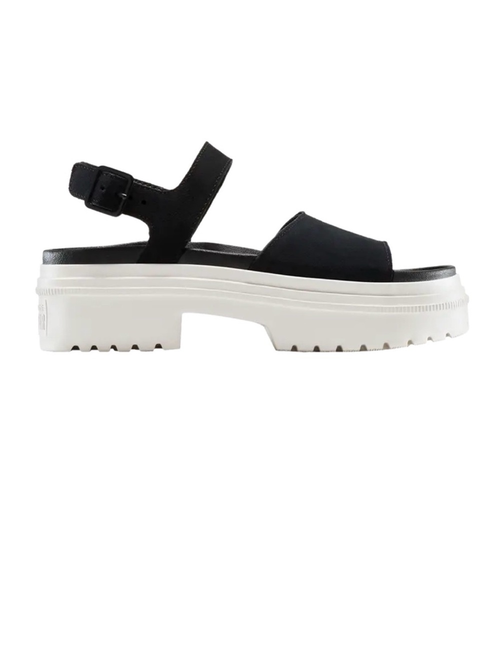 Converse All Star Women’s Black Platform Sandal with White Lug Sole